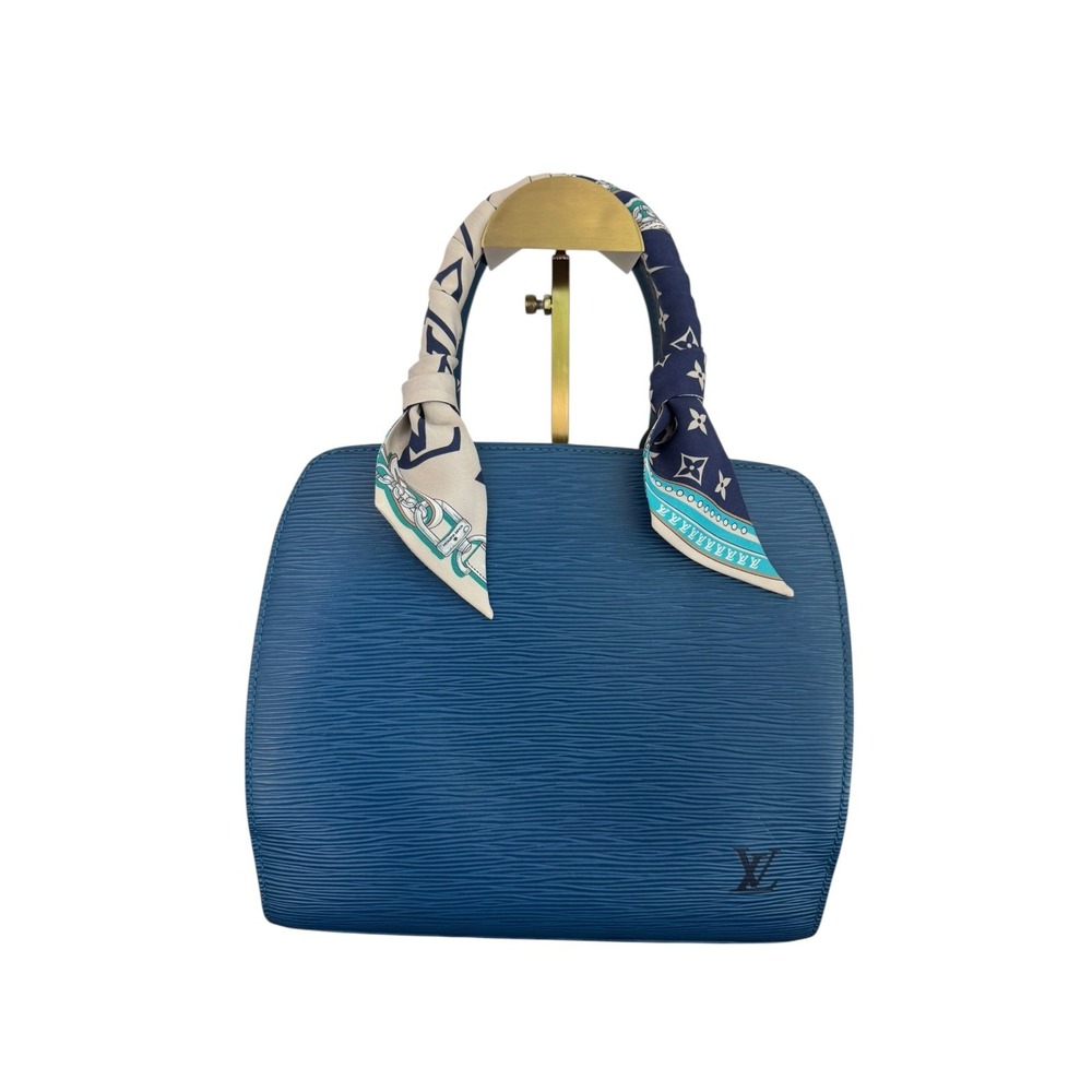 Louis Vuitton Pont Neuf PM Toledo Blue Epi Leather Satchel Top Handle Bag - Picture 2 of 16